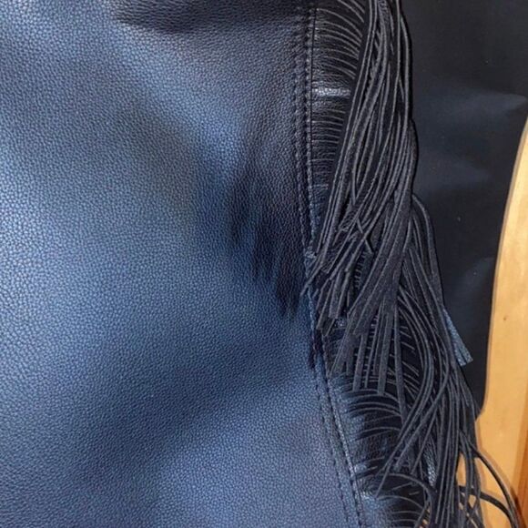 Tote Bag with Fringe BLACK  Victoria.s Secret - Picture 6 of 6